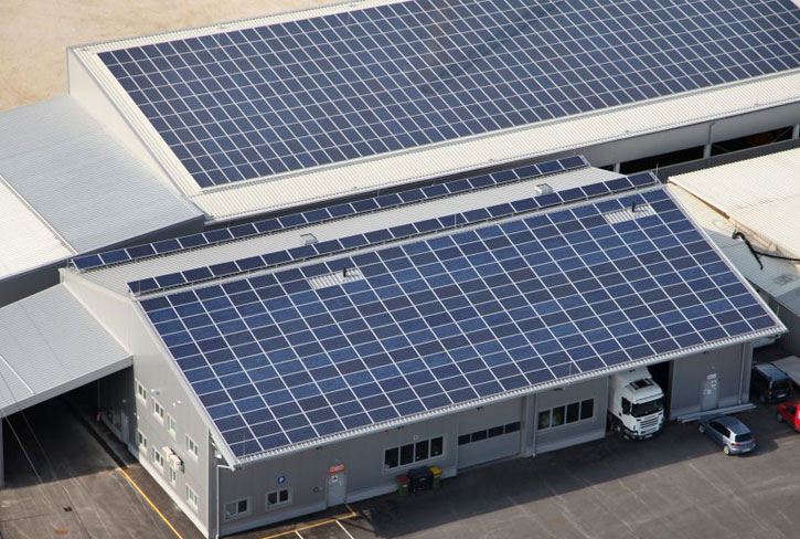 Commercial solar panel installation services in Ireland.